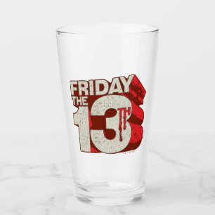 Freitag, den 13. gestapelte 3D-Logos Glas