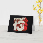 Freitag, den 13. | gestapelte 3D-Logos Karte (Gelbe Blume)