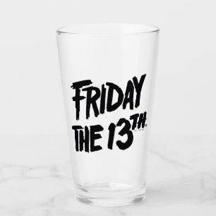 Freitag, den 13. Gestapelte farbene Logos Glas