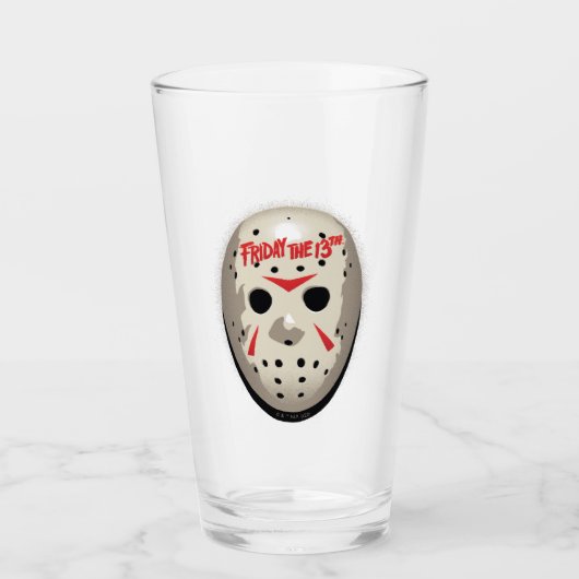 Freitag, den 13. | Hockey Mask Graphic Glas (Vorderseite)