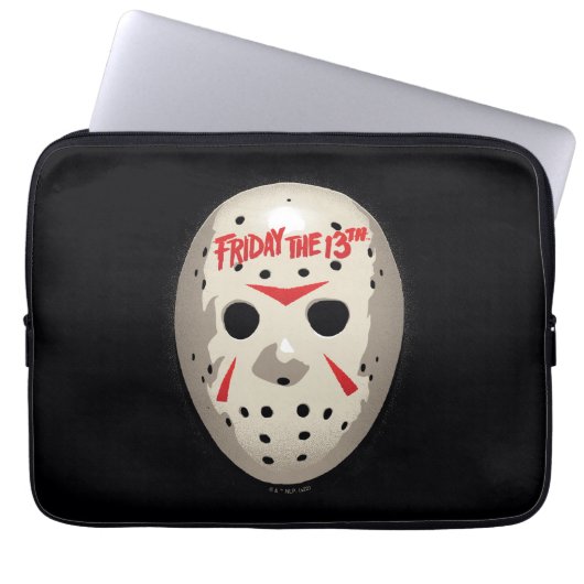 Freitag, den 13. | Hockey Mask Graphic Laptopschutzhülle (Vorderseite)