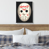 Freitag, den 13. | Hockey Mask Graphic Leinwanddruck (Insitu (Schlafzimmer))