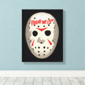 Freitag, den 13. | Hockey Mask Graphic Leinwanddruck (Insitu (Holzboden))