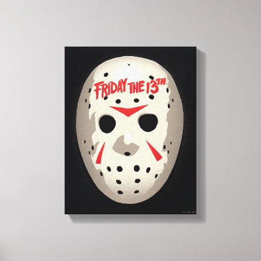 Freitag, den 13. | Hockey Mask Graphic Leinwanddruck (Vorderseite)