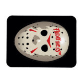 Freitag, den 13. | Hockey Mask Graphic Magnet (Horizontal)