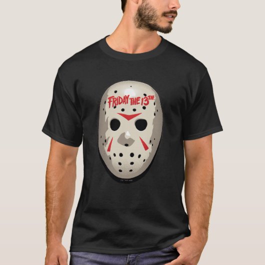 Freitag, den 13. | Hockey Mask Graphic T-Shirt (Vorderseite)