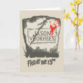 Freitag, den 13. | Jason Voorhees Headstone Karte (Gelbe Blume)