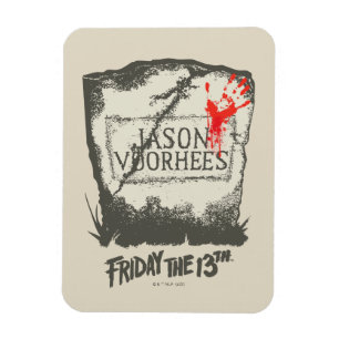 Freitag, den 13. Jason Voorhees Headstone Magnet