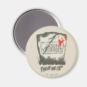 Freitag, den 13. | Jason Voorhees Headstone Magnet (Vorderseite/Rückseite)