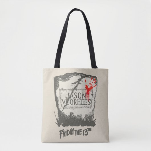 Freitag, den 13. | Jason Voorhees Headstone Tasche (Vorderseite)