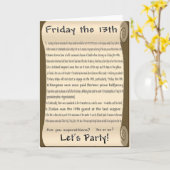 Freitag, den 13. karte (Gelbe Blume)