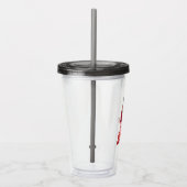 Freitag, den 13. | Messer Through Hockey Mask Acryltrinkbecher (Rechts)