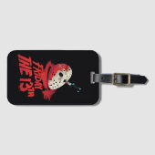 Freitag, den 13. | Messer Through Hockey Mask Gepäckanhänger (Vorderseite (Horizontal))