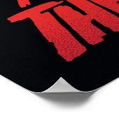 Freitag, den 13. | Messer Through Hockey Mask Poster (Ecke)