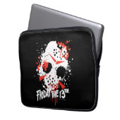 Freitag, den 13. | Paint Spritzer Hockey Mask Laptopschutzhülle (Vorderseite Links)