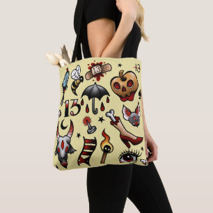 Freitag, den 13.-Tätowierungs-Blitz-Taschen-Tasch Tasche