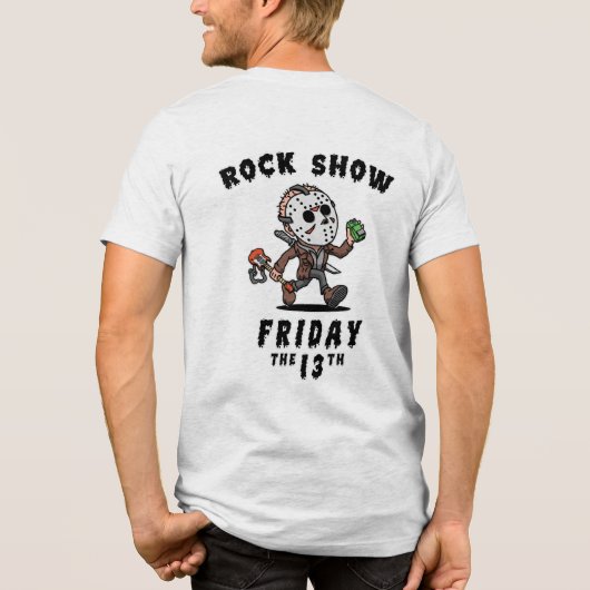 Freitag, den 13. Tri-Blend shirt (Rückseite)