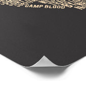 Freitag, den 13. | Typografie Hockeymaske Poster (Ecke)