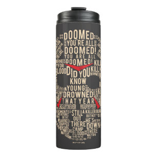 Freitag, den 13.   Typografie Hockeymaske Thermosbecher