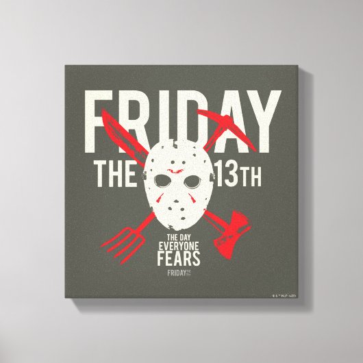 Freitag, den 13. | Waffenkammer Leinwanddruck (Vorderseite)