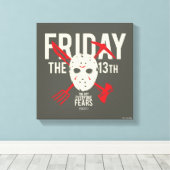 Freitag, den 13. | Waffenkammer Leinwanddruck (Insitu (Holzboden))