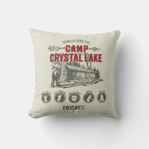 Freitag, den 13. Willkommen im Camp Crystal Lake Kissen