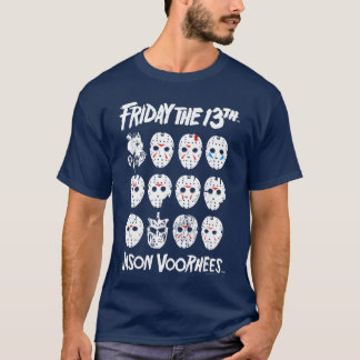 Freitag der 13. Die Masken von Jason Voorhees Horr T-Shirt