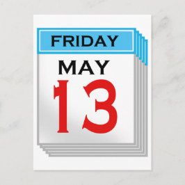 Freitag Der 13. Mai Postkarte
