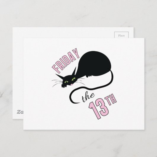 Freitag Der 13. Postkarte (Vorne/Hinten)