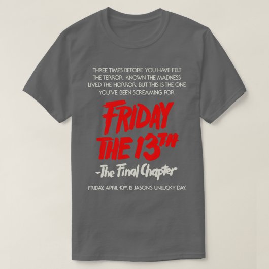 Freitag der 13. TShirt 1 (Design vorne)