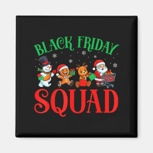 Freitag Einkaufstrupp Weihnachten Schwarz Einkaufs Magnet
