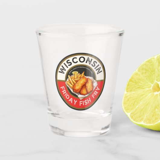 Freitag Fish Fry Guide Shotglas Schnapsglas (Vorderseite)