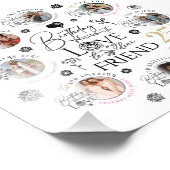 `Freitag Geburtstagsfoto-Collage Fotodruck (Ecke)