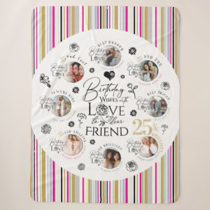 `Freitag Geburtstagsfoto-Collage Sherpadecke