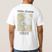 Freitag-Hafen-Diagramm-T-Shirt T-Shirt (Rückseite)