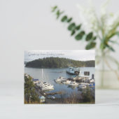 Freitag Hafen Grüße! Postkarte (Stehend Vorderseite)