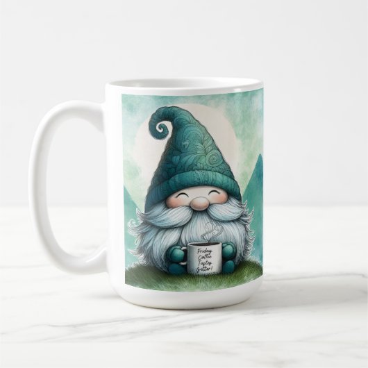 Freitag Kaffee schmeckt besser Ansprechender Gnom Kaffeetasse (Links)