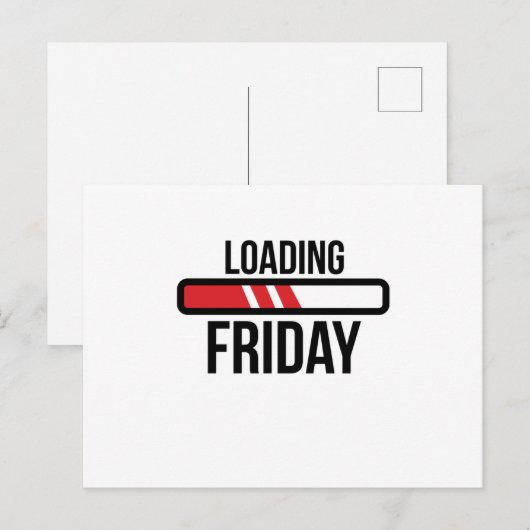 Freitag laden postkarte (Vorne/Hinten)