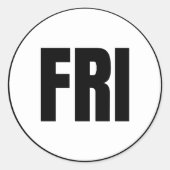 Freitag Runder Aufkleber (Vorderseite)