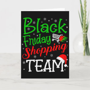 Freitag Shopng Team Weihnachten Schwarz Shopng Fam Karte