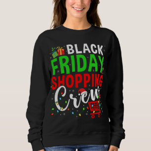 Freitag Shopping Crew Weihnachten Lights Black Sho Sweatshirt