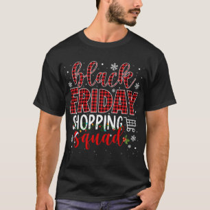 Freitag Shopping Squad Santa Kariert Family Black  T-Shirt