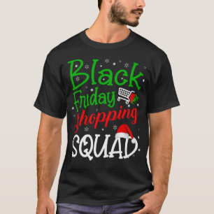 Freitag Shopping Squad Weihnachts Black Shopping F T-Shirt