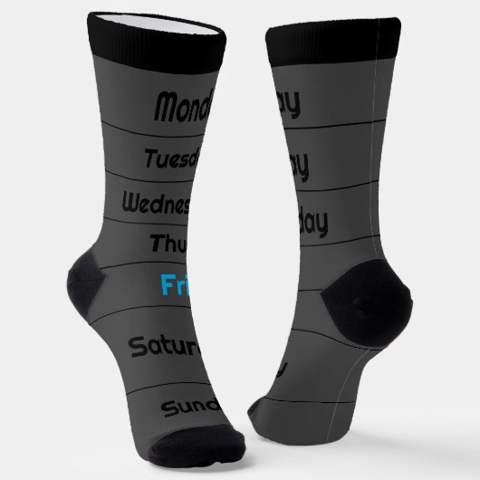 Freitag Woche Socken (Gewinkelt)