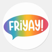 Freitag Wochenende Rainbow Modern Einfach