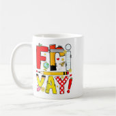 Freitag Yay Glücklicher Freitag Lustiges Wochenend Kaffeetasse (Links)