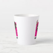 Freitag Zitat Funny Dancing Party Ostrich Cartoon Milchtasse (Vorderseite)