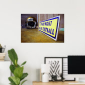 Freitagabend bedeutet Fußball Poster (Heimbüro)