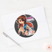 Freitagabend Funkin der Beeter-Aufkleber Runder Aufkleber (Umschlag)