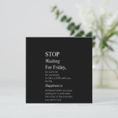 Freitagabend gewartet einladung (Stehend Vorderseite)